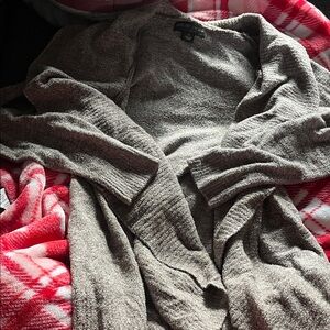 B58 Barefoot Dreams Cozy Brown Cardigan w/ Pockets; Women’s Size Md